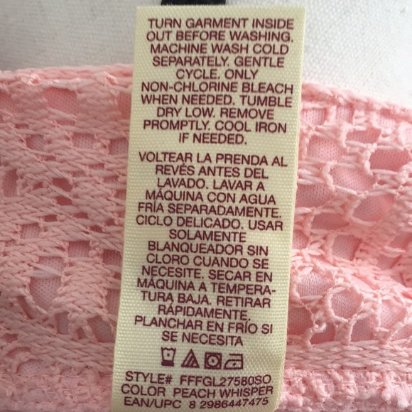 SLEEVELESS PEACH LACE DRESS - Picture 7 of 7